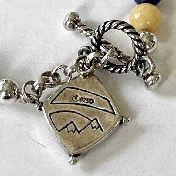 CAROLYN POLLACK * Beautiful Multi-Gemstone Beaded Toggle Bracelet - Picture 8 of 8